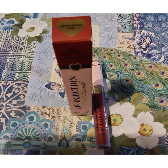 NIB~Too Faced Lip Injection Power Plumping Cream Liquid Lipstick in BoomBoomPow - Picture 2 of 2